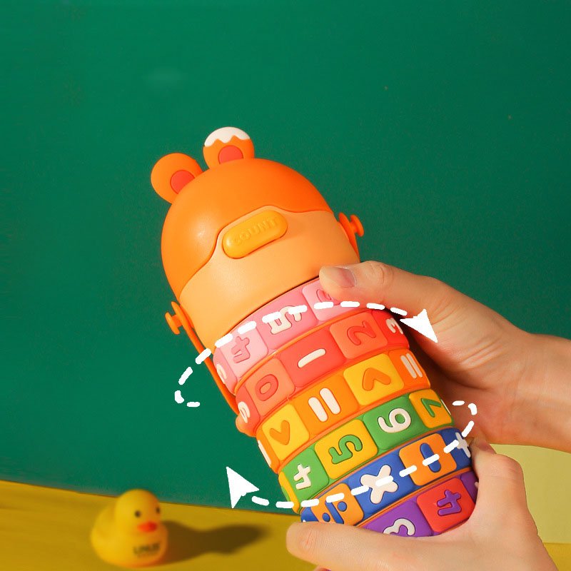 430ml Creative Math Thinking Kids Fun 316 Stainless Steel Thermo Insulated Children's Thermal Water Bottle School Insulated Mugs