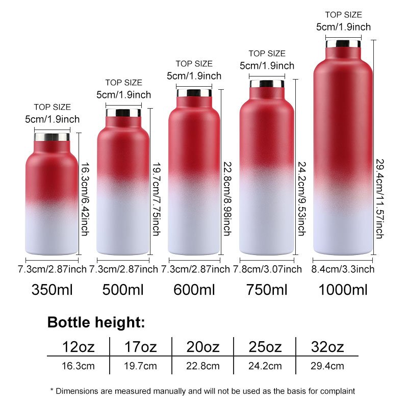 Stock hot flask 1litre stainless insulated steel 24 32 oz water bottle