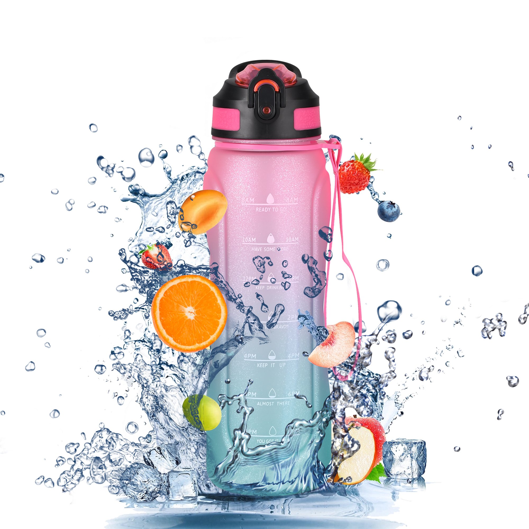 Wholesale New Design 760ml Portable Sports Water Cup Plastic Drinking Water Bottle
