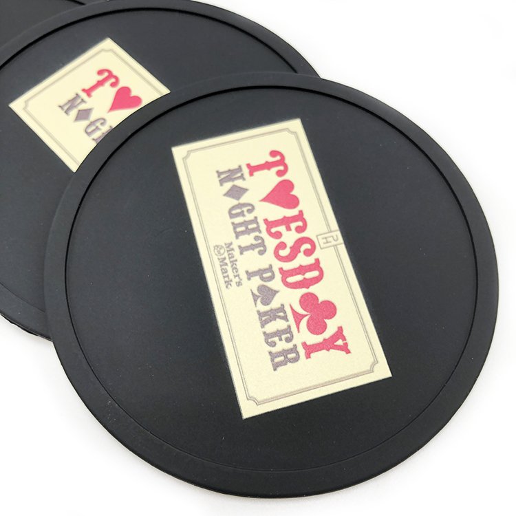 Cup Coasters Silicone Custom Coasters Round Silicon Rubber Macaron Color Silicone Mug Coaster