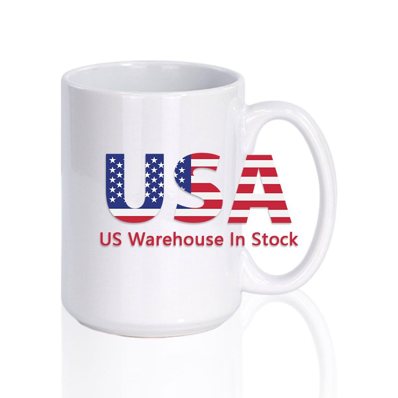 Sublimation Mugs Customizable White Coffee Mug Supplier Cup Ceramic Cups Tasas Tazas Para Sublimar 15oz Tasse Ceramic Cups