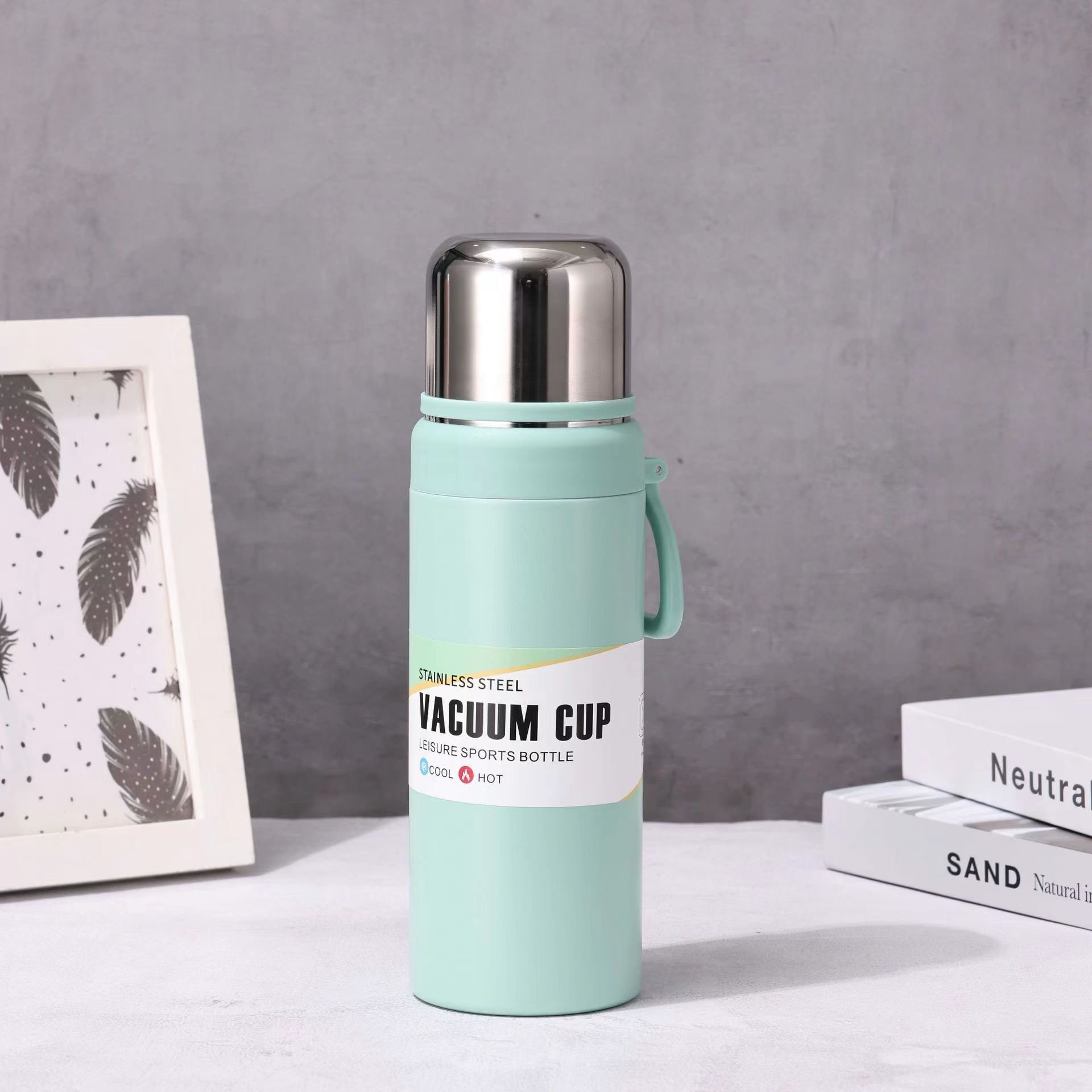 Custom 550ml Stainless Steel Luxury Travel Vacuum Flasks & Thermoses American Style Small Stainless Steel Bottle 160 Ml 10 Pcs