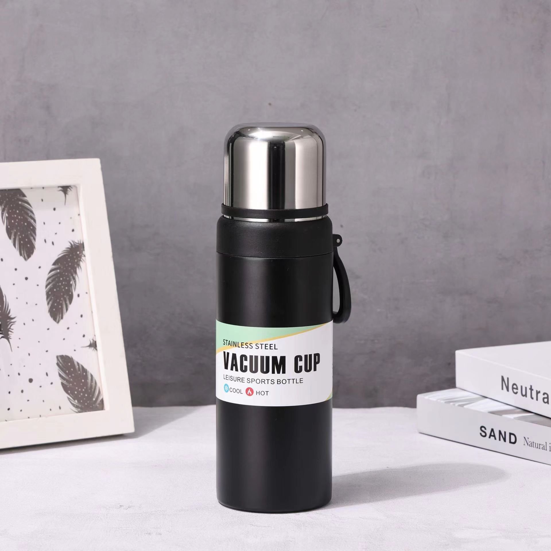 Custom 550ml Stainless Steel Luxury Travel Vacuum Flasks & Thermoses American Style Small Stainless Steel Bottle 160 Ml 10 Pcs