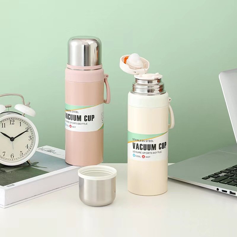 Custom 550ml Stainless Steel Luxury Travel Vacuum Flasks & Thermoses American Style Small Stainless Steel Bottle 160 Ml 10 Pcs