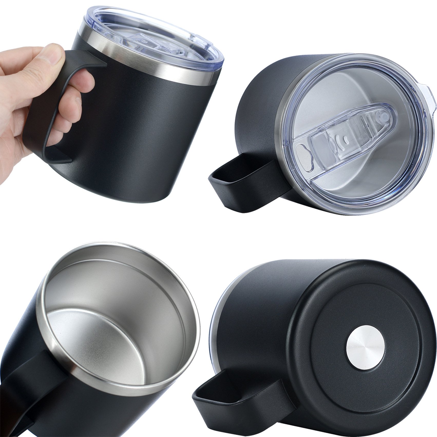 12oz 14oz Mugs Stainless Steel Termos Metal Thermal Coffee Mugs Cups Wholesale Beer Cups Vacuum Wine Glasses for Travel Tumbler