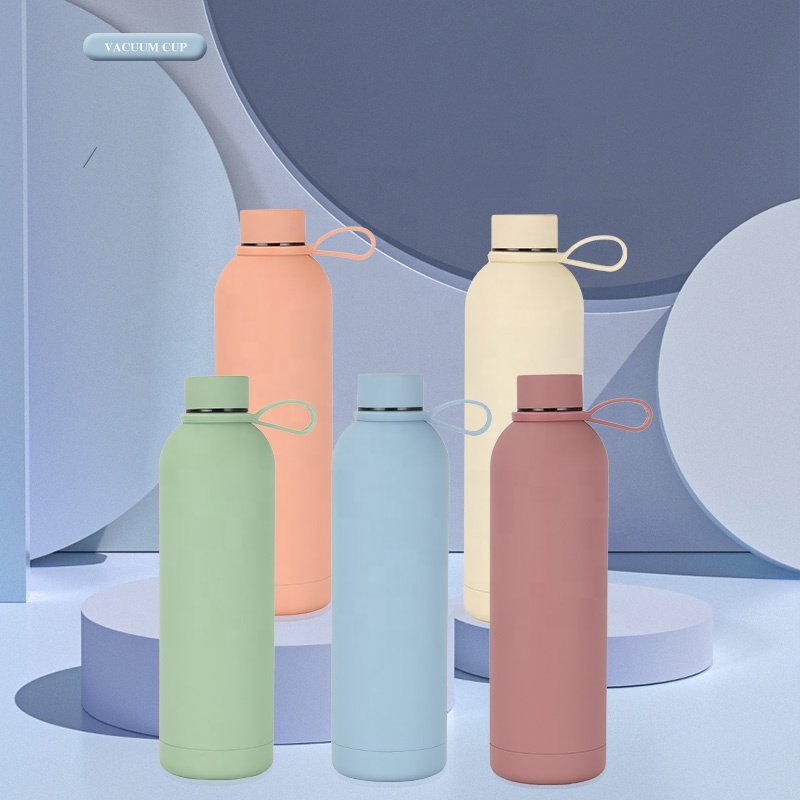 Beauchy Colorful Painting Matte Finished Stainless Steel Double Walled Drinking Portable Dubai Wholesale Market Water Bottle