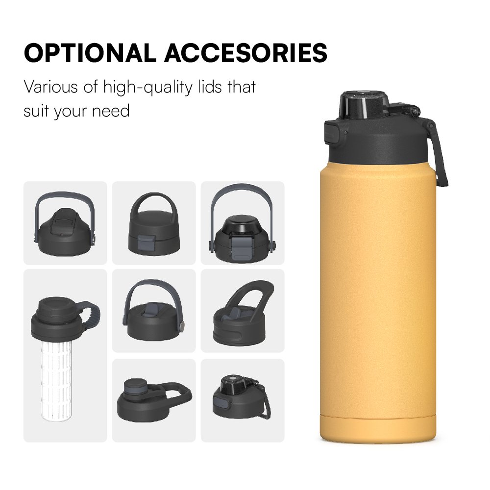 BPA Free 32oz 18oz 304 Stainless Steel Vacuum Flask Insulated Sport Water Bottles For School