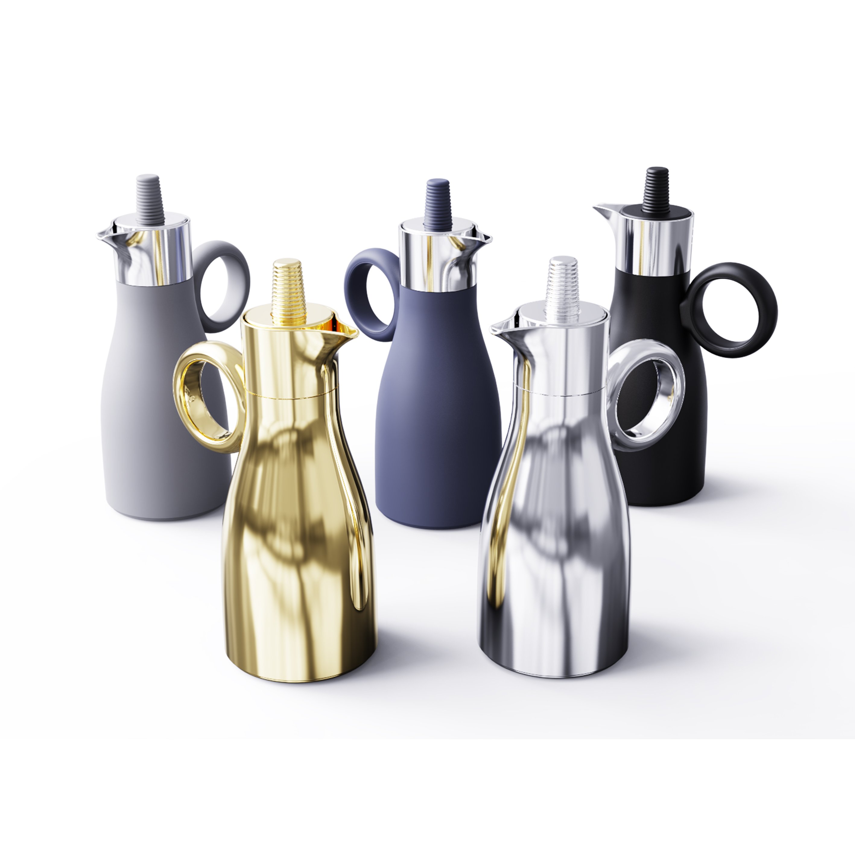 Dallah Arabic Pot Customized Vacuum Coffee Kettle Flask Luxury Thermos Tea Coffee Dallah Arabic Pot