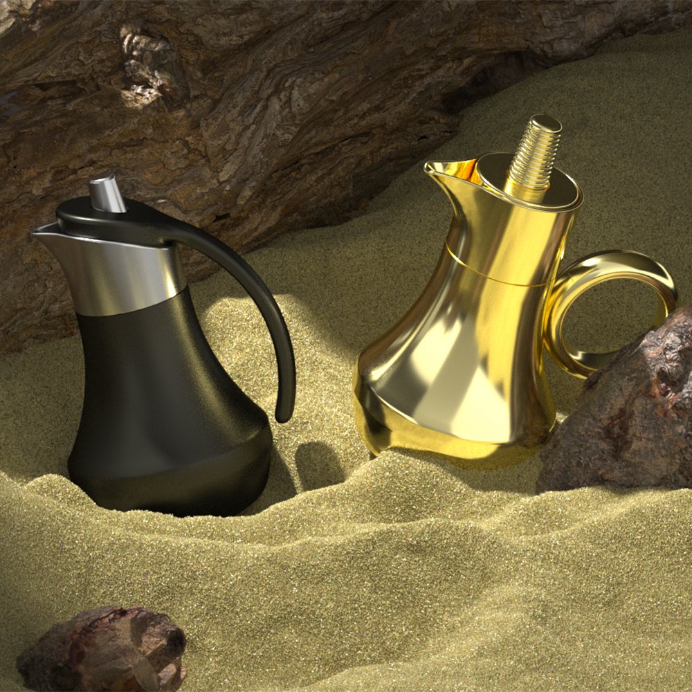 Dallah Arabic Pot Customized Vacuum Coffee Kettle Flask Luxury Thermos Tea Coffee Dallah Arabic Pot