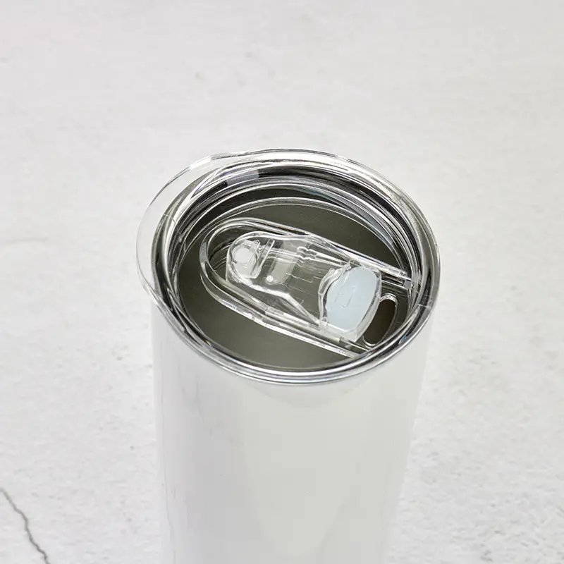 2023 hot-sales bottle thermos vacuum flasks thermoses nordic 20oz sublimation tumbler straight white with Lid and straw