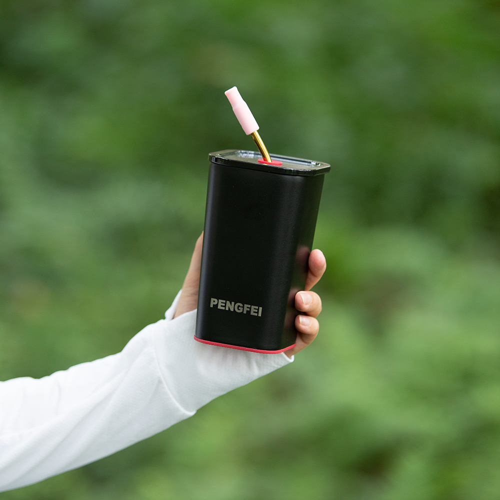 New Design Custom Square Water Straw Cup 12oz Insulated Water Camp Coffee Mugs Stainless Steel Tumbler
