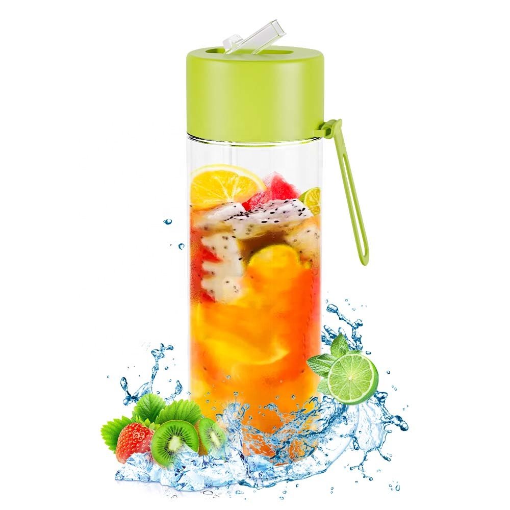 Custom Logo 25oz 740ml Reusable Transparent Clear Sport Travel Camping Plastic Water Bottle with straw lid