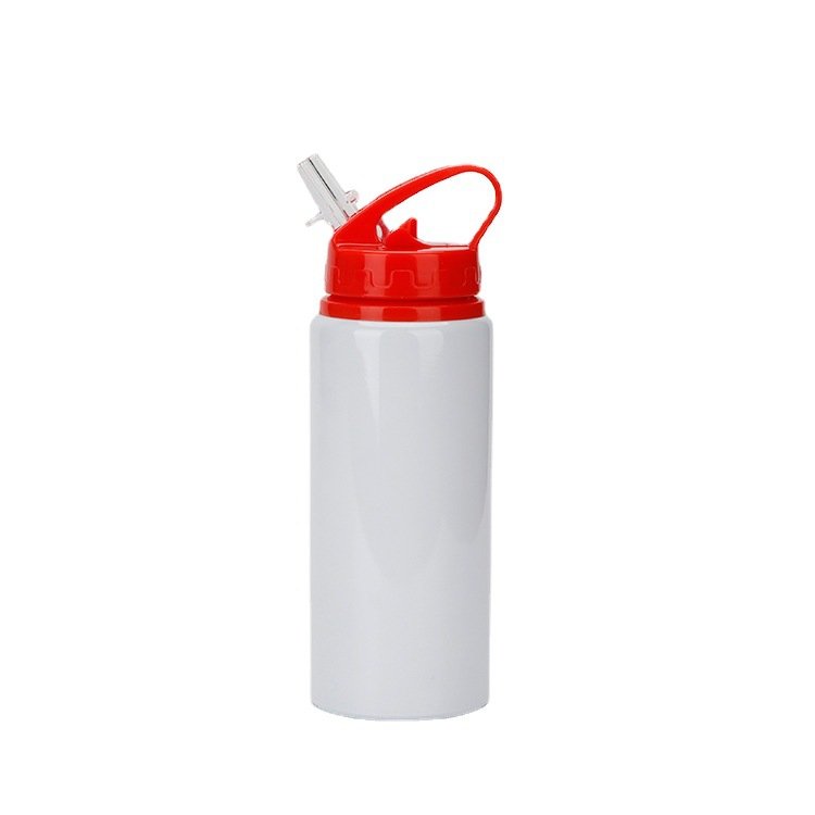 New 600ml Sublimation Aluminum Tumbler Sublimation Blanks Travel Mug Sippy Cup Sports Water Bottle with colorful lid