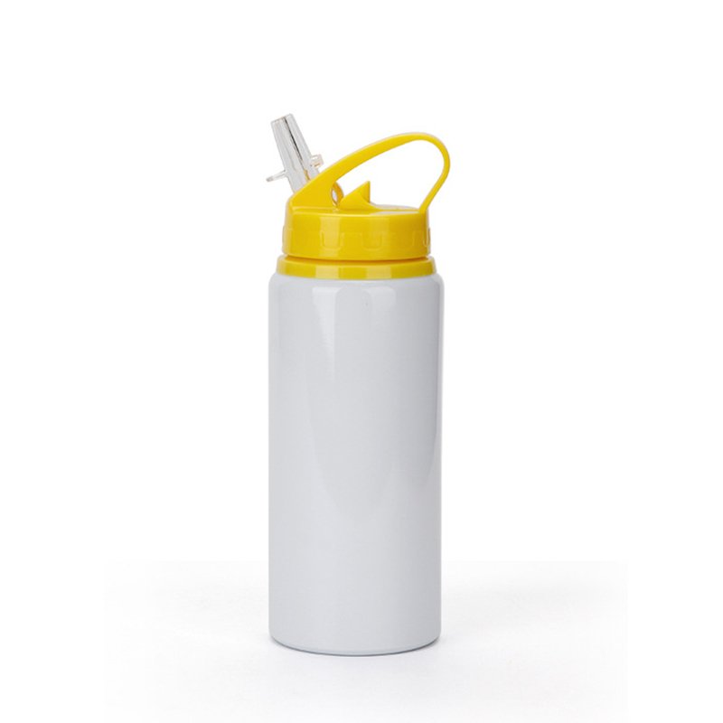 New 600ml Sublimation Aluminum Tumbler Sublimation Blanks Travel Mug Sippy Cup Sports Water Bottle with colorful lid