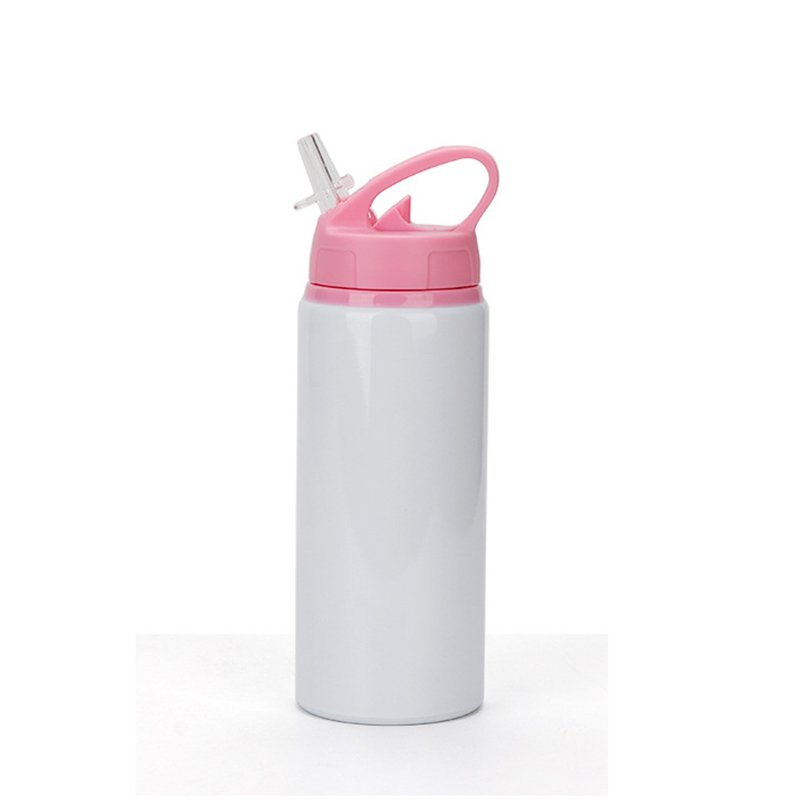 New 600ml Sublimation Aluminum Tumbler Sublimation Blanks Travel Mug Sippy Cup Sports Water Bottle with colorful lid