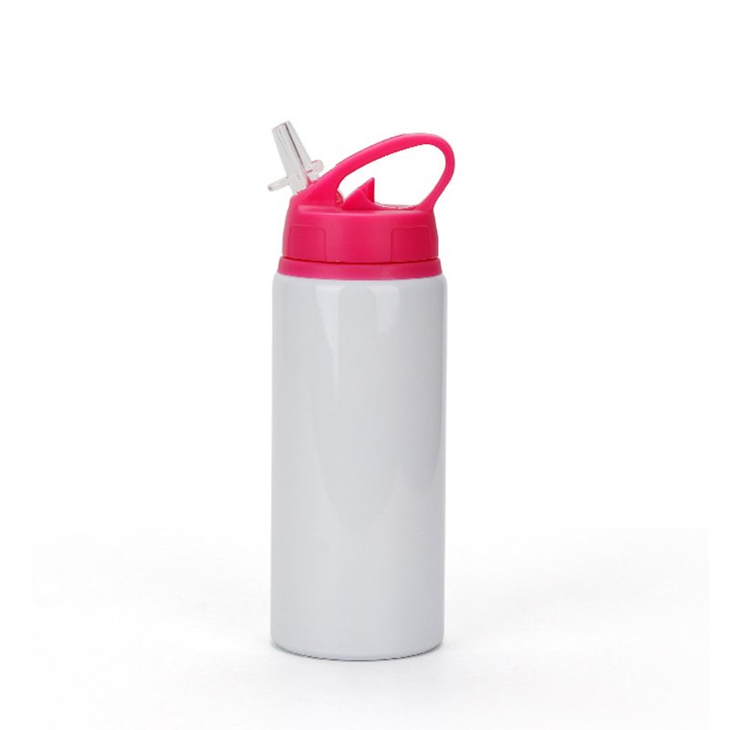 New 600ml Sublimation Aluminum Tumbler Sublimation Blanks Travel Mug Sippy Cup Sports Water Bottle with colorful lid