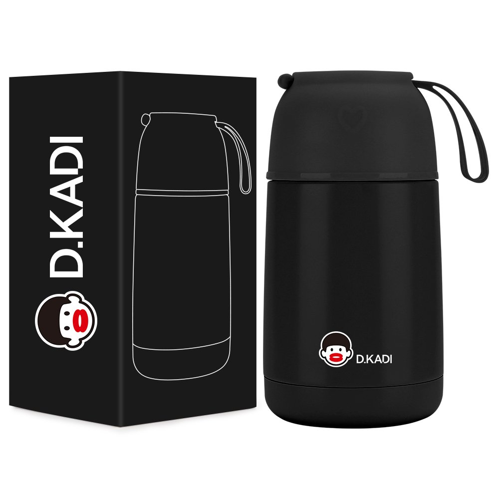 D.KADI Portable Vacuum Stainless Steel Containers Children School Food Warmer Insulated Thermos Flask Pot Lunch Box Thermal Jug