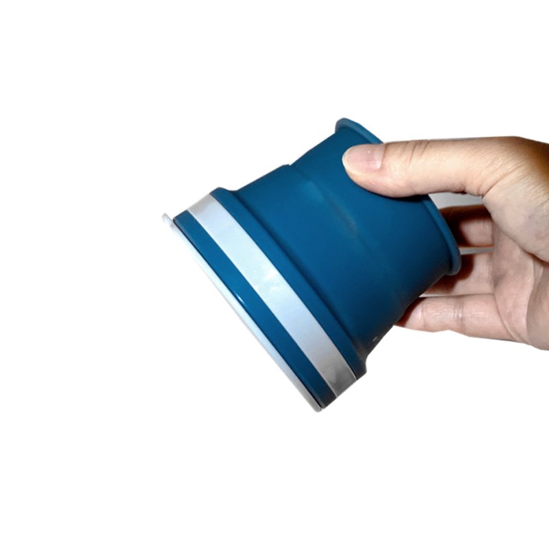 Custom Portable Eco Friendly 270ml 8oz 9oz Folding Silicone Cups Reusable Collapsible Foldable Travel Coffee Mug with Lid