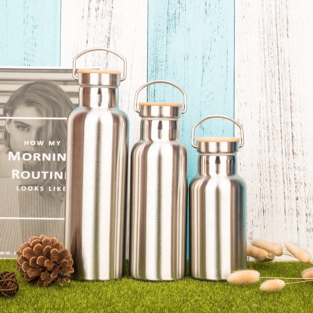 Double Walled Vacuum Flask Travel School Stainless Steel Sport Water Bottle flask thermal double wall insulated water bottle