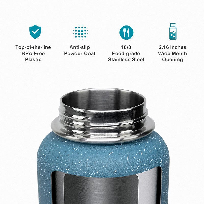 Stainless Steel Double Wall Vacuum Portability Hot Wide Mouth Water Bottles Steel Insulated Water Bottle Outdoor Water Bottle