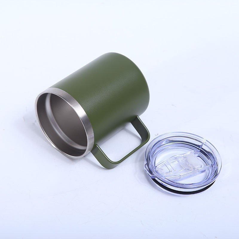 Manufacturer Wholesale Price Oem Vacuum Insulated Outdoor Stainless Steel Travel Coffee Mugs With Handgrip