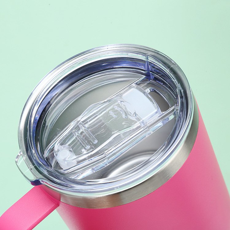 Manufacturer Wholesale Price Oem Vacuum Insulated Outdoor Stainless Steel Travel Coffee Mugs With Handgrip