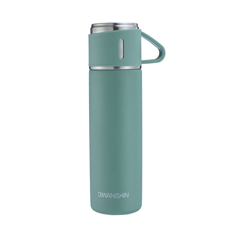 FX Factory 500ML Vacuum Flask Gift Set Office Business Style Thermos Bottle Outdoor Hot Water Thermal Insulation Couple Cup