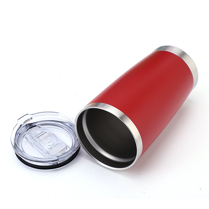 Custom personalised logo 20 oz stainless steel insulated vacuum travel coffee mug tumbler for hot drinks with mag slider lid