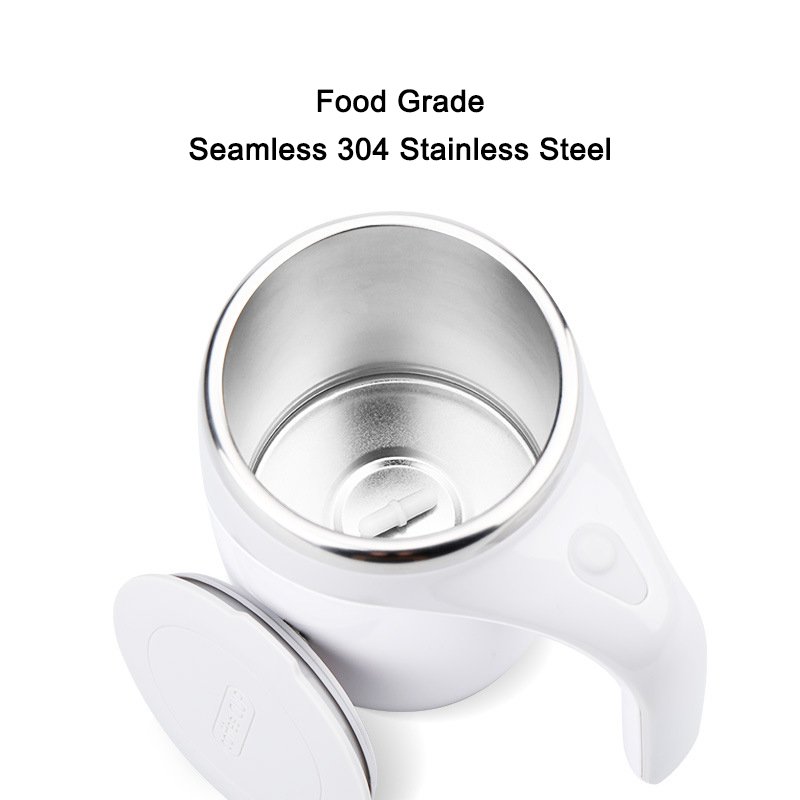 Automatic Magnetic Stirring Coffee Mug,Electric Stainless Steel Self Mixing Coffee Tumbler, Self Stirring Stainless Steel Mug