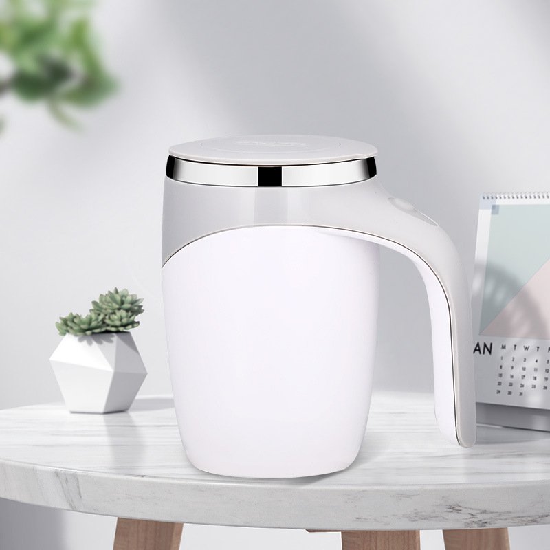 Automatic Magnetic Stirring Coffee Mug,Electric Stainless Steel Self Mixing Coffee Tumbler, Self Stirring Stainless Steel Mug