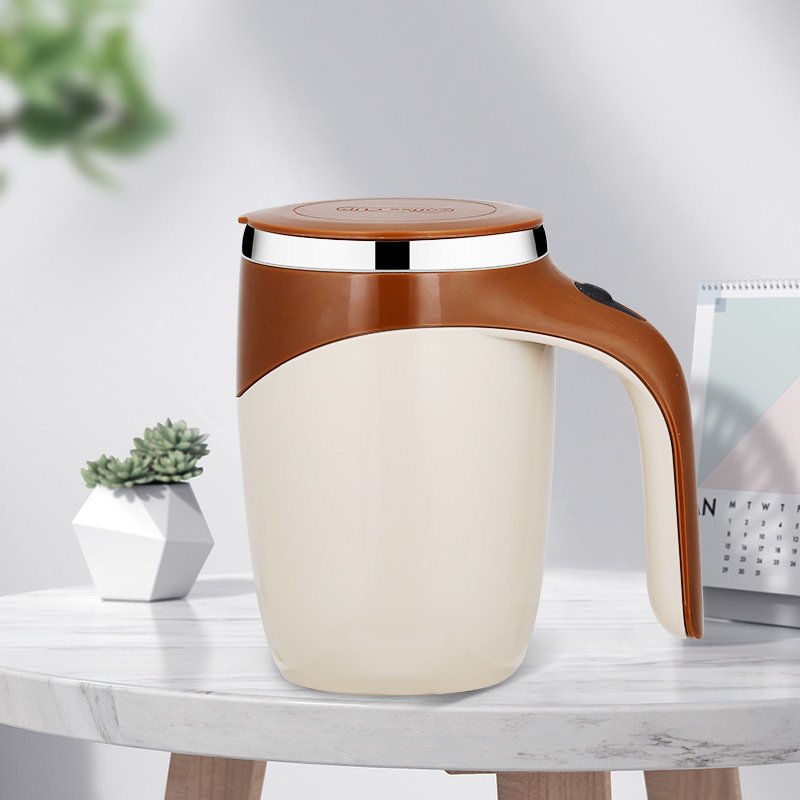 Automatic Magnetic Stirring Coffee Mug,Electric Stainless Steel Self Mixing Coffee Tumbler, Self Stirring Stainless Steel Mug