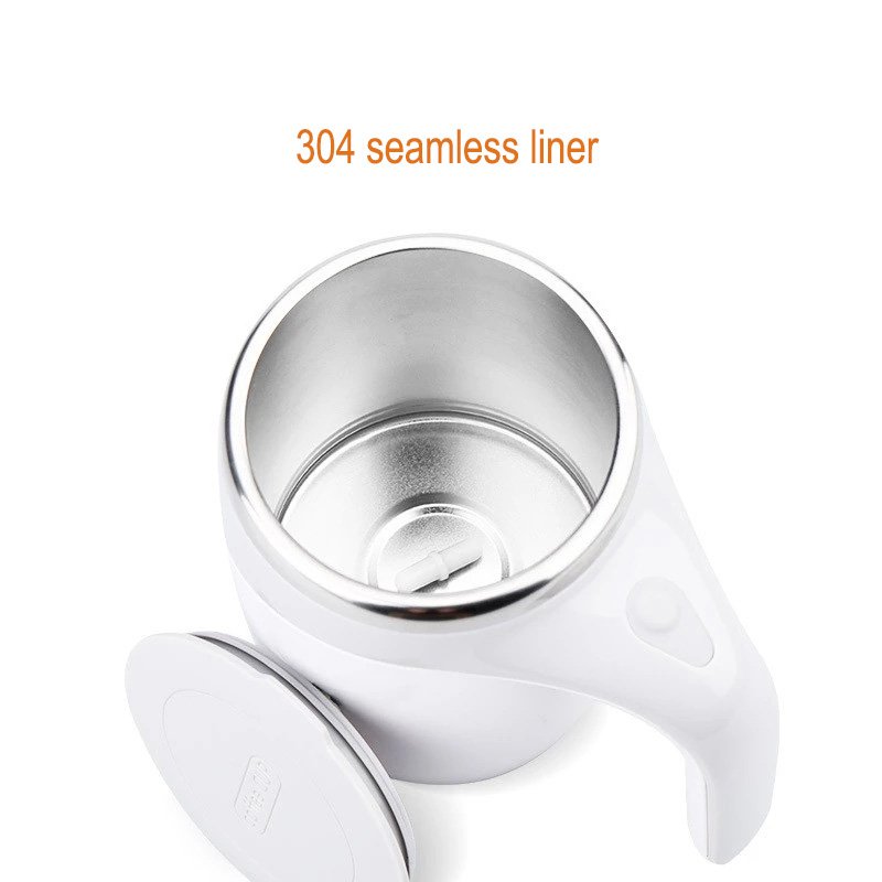 Lazy Smart 304 Stainless Steel Coffee Milk Mixing Cup Blender Auto Self Stirring Magnetic Mug