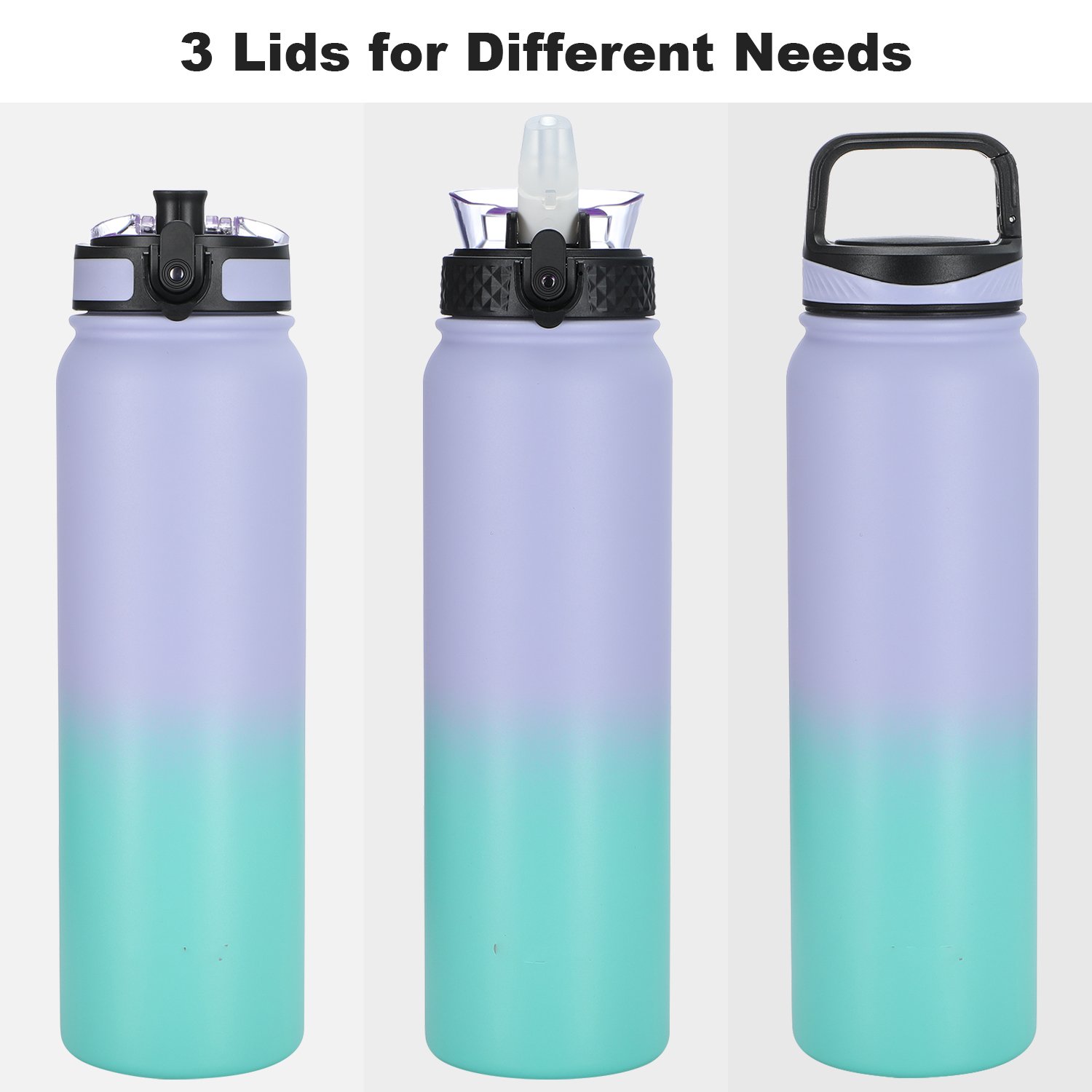 1000ml Double Wall Stainless Steel Tumbler Thermos Portable Vacuum Flask Travel Water Bottle With Lid For Sports