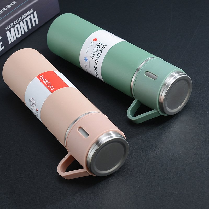 New Trend Superior Material Custom logo Travel Coffee Outdoor Business Vacuum Flask Set Gift Box