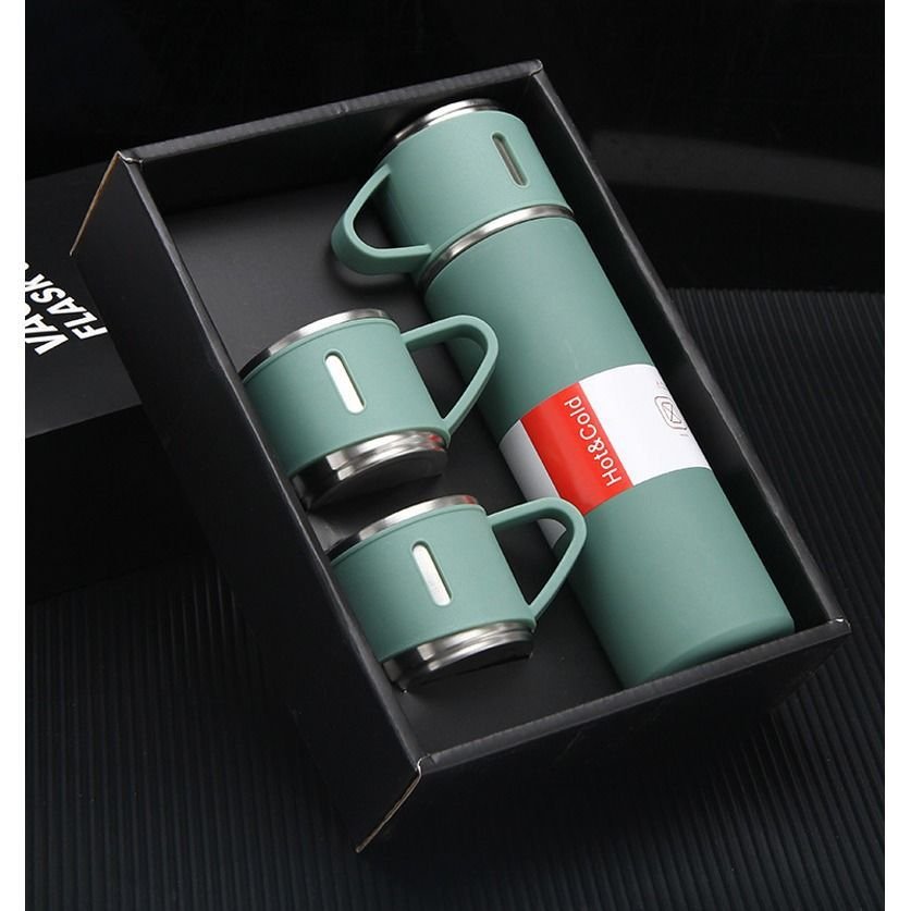 Business Vacuum Flask Set Custom Luxury Coffee Mug 500ml Box Gift Set Tumbler Gift set Thermos With Cup Thermos Bottle