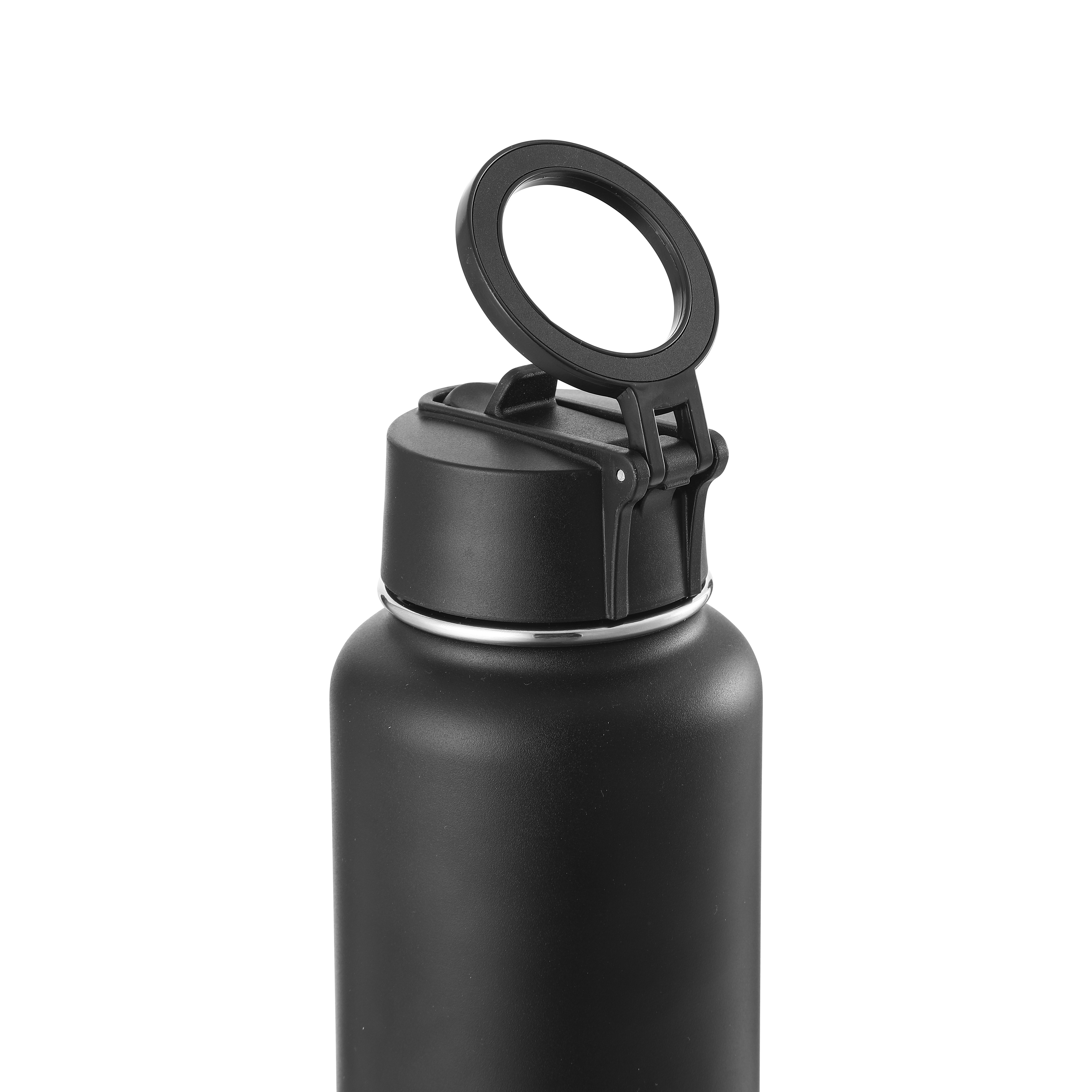 Sports Water Bottle 24oz Magnetic Stainless Steel Gym Bottles Double Walled magnetic ferrofluid liquid water in bottle display