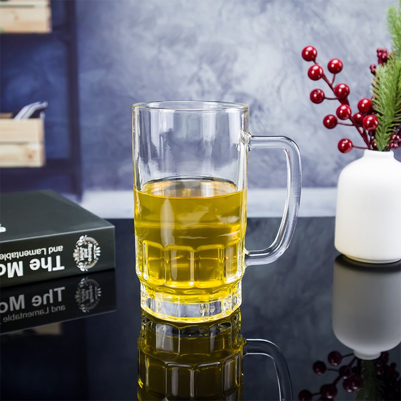 Popular Top Quality Wholesale Clear Sublimation Custom Logo Beer Mugs Glass 16 oz