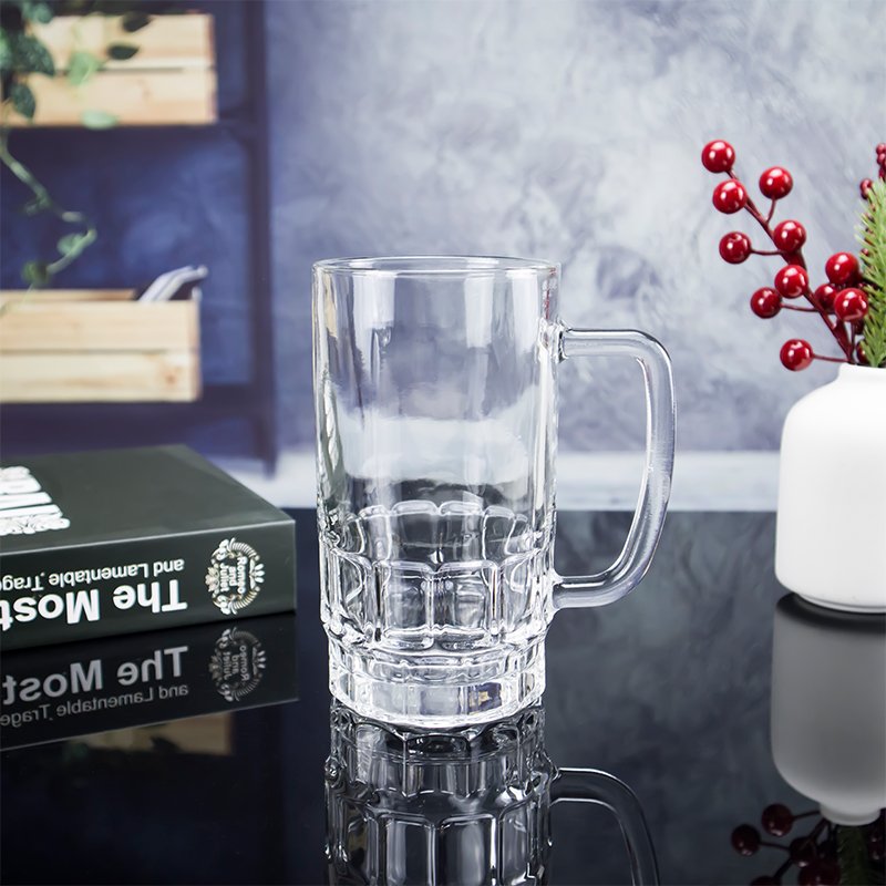 Popular Top Quality Wholesale Clear Sublimation Custom Logo Beer Mugs Glass 16 oz
