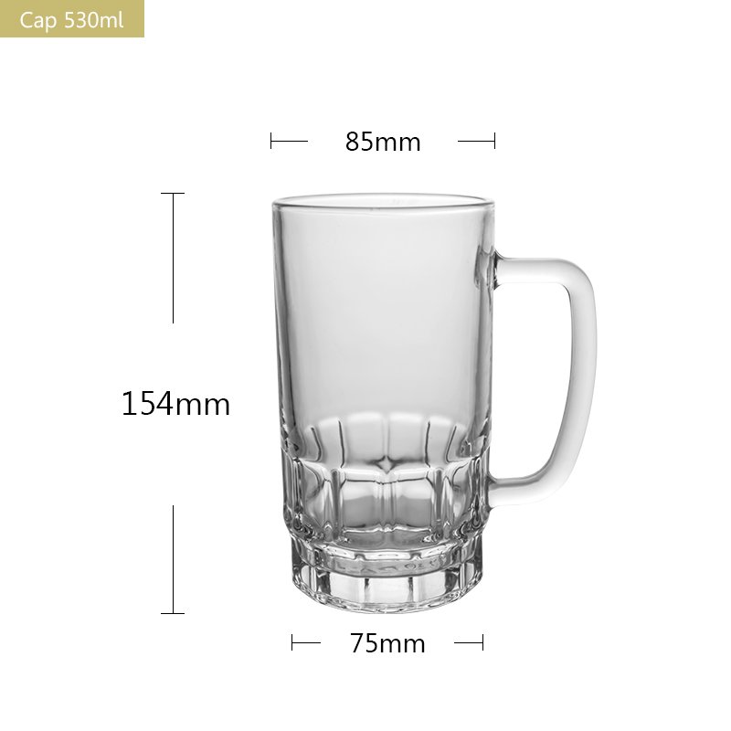 Popular Top Quality Wholesale Clear Sublimation Custom Logo Beer Mugs Glass 16 oz