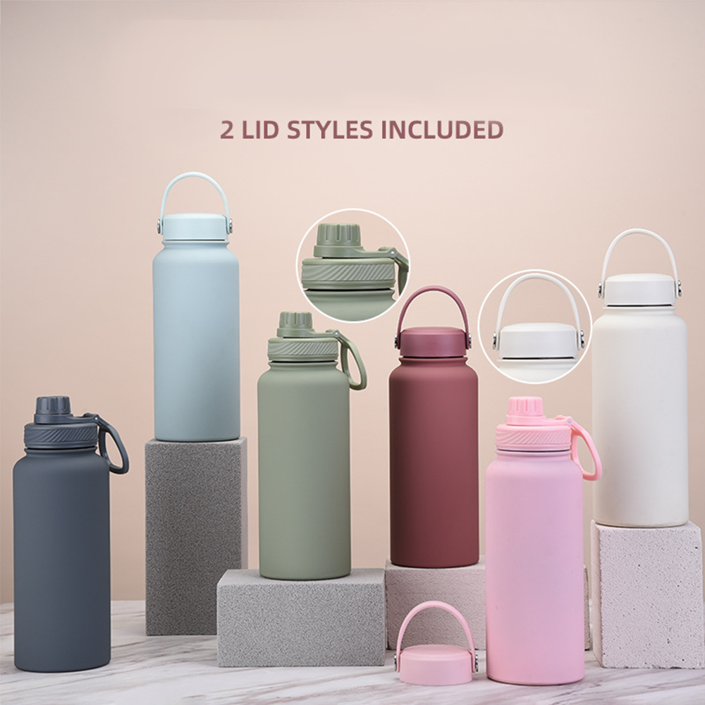 Custom Logo 32oz Sport Reusable Water Bottle Vacuum Insulated Stainless Steel Water Bottle Thermal Flask