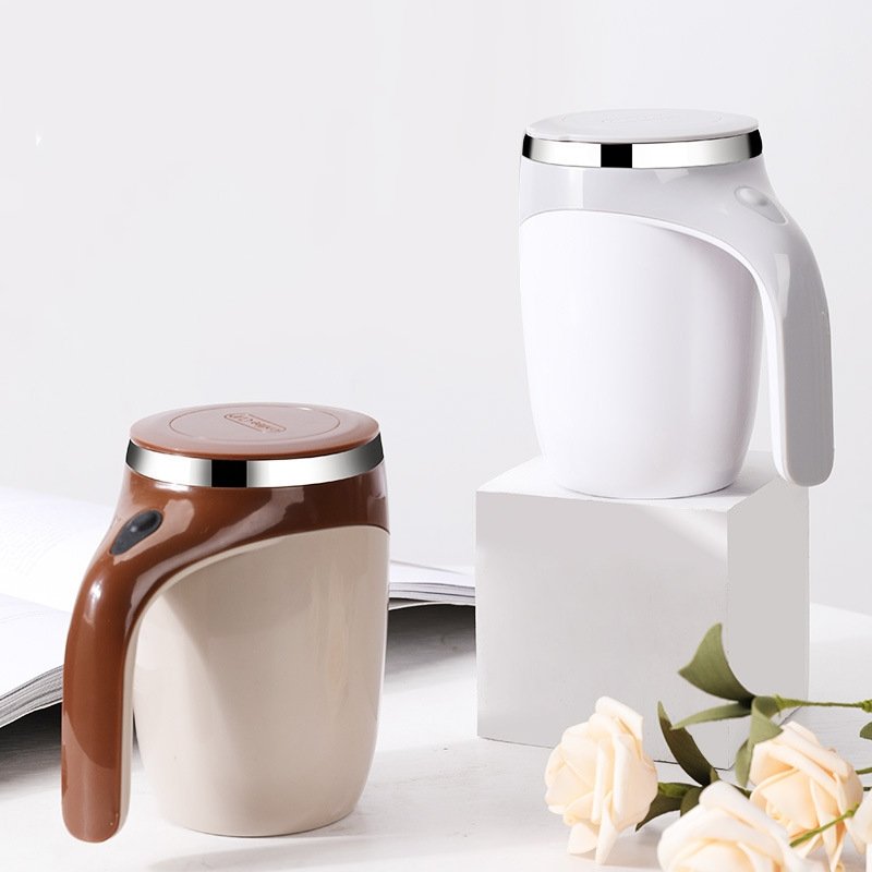 stirring stir mug cup self making coffee mug Kitchen Dining & Bar Drinkware Magnetic Mixing Electric Automatic Milk Stainless