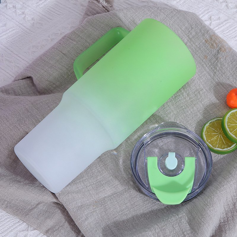 Wholesale bulk 3 in 1 motivational 40oz Tumbler AS plastic BPA-Free reusable juice 40 oz water bottle with handle