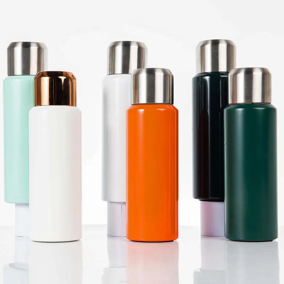 Custom Logo Double Wall inner 316 Insulated Sports Vacuum Stainless Steel Water Bottle with infuser and cup