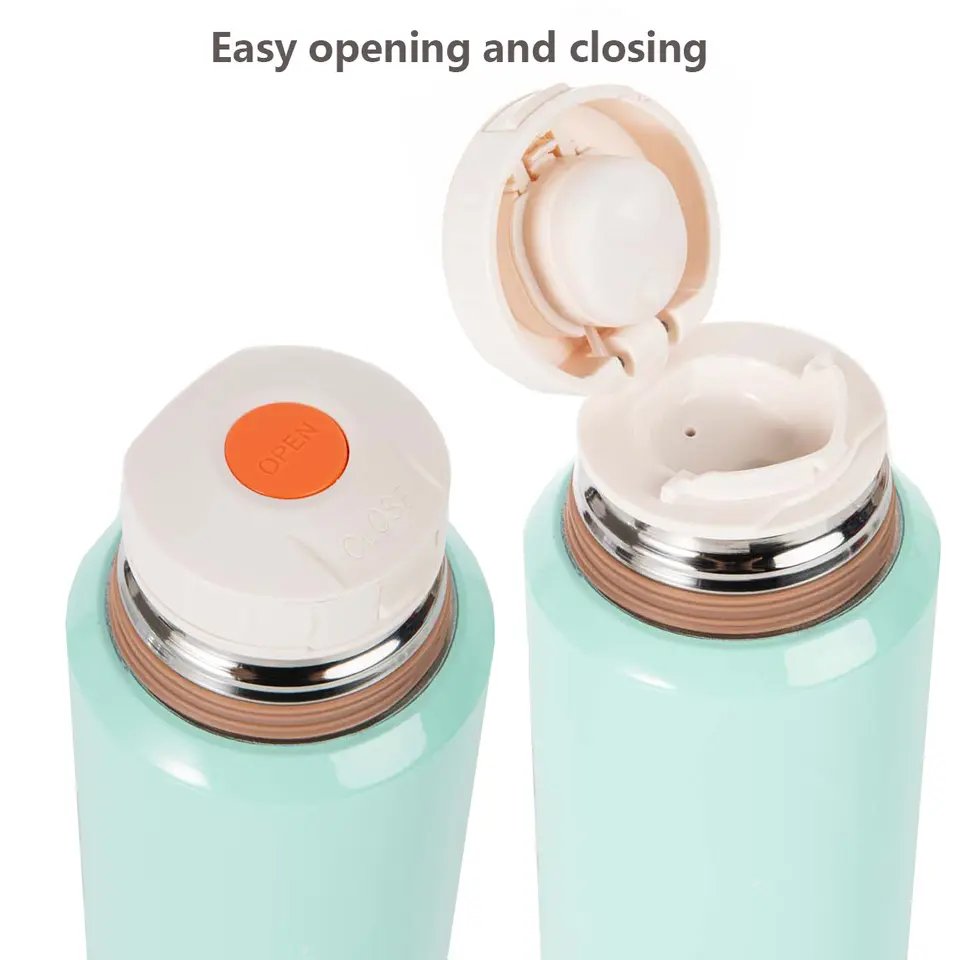 Custom Logo Double Wall inner 316 Insulated Sports Vacuum Stainless Steel Water Bottle with infuser and cup