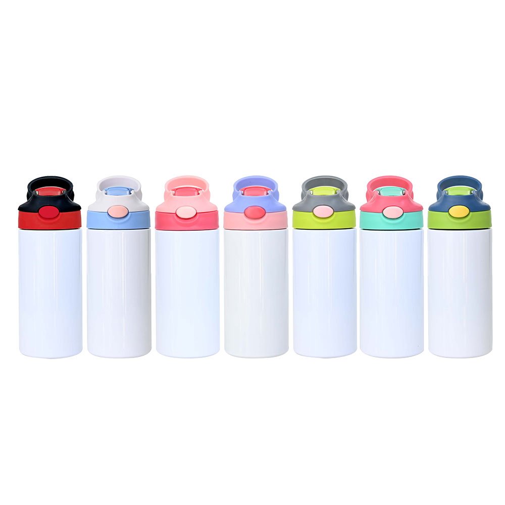 Wholesale bounce cup sippy cup kids tumblers stainless steel double wall 350ml 12oz sublimation kids water bottle