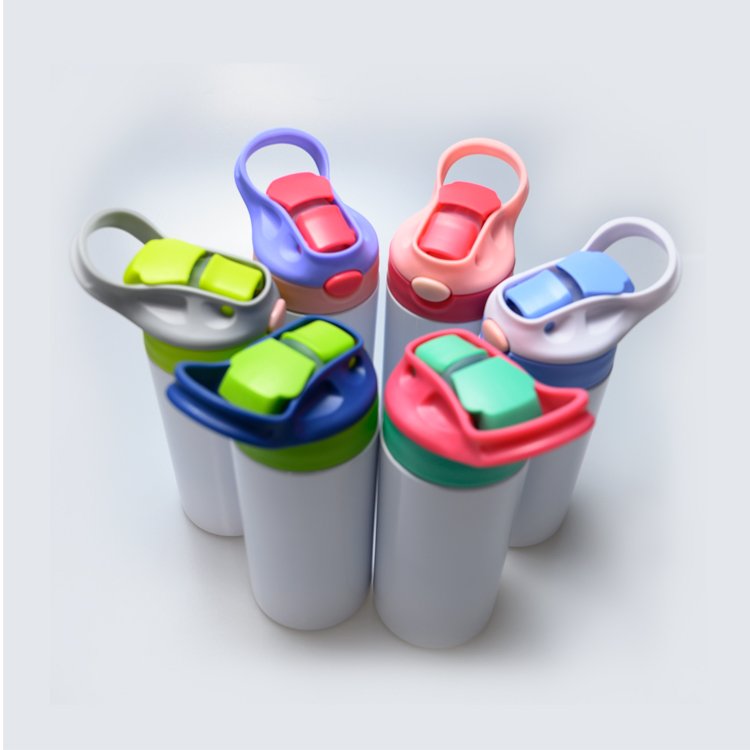 Wholesale bounce cup sippy cup kids tumblers stainless steel double wall 350ml 12oz sublimation kids water bottle