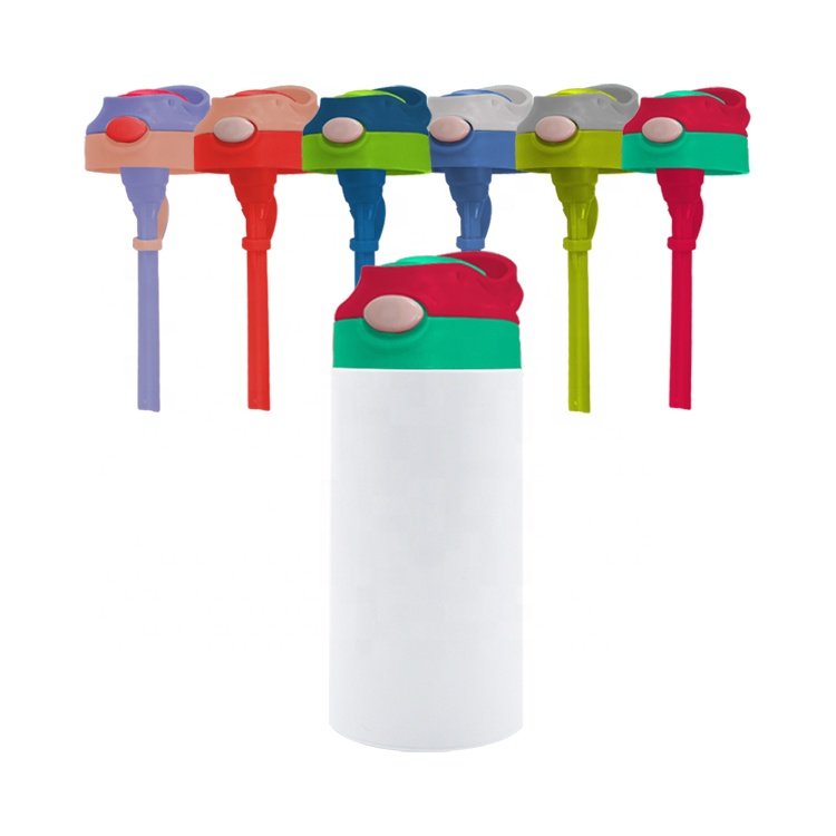 Wholesale bounce cup sippy cup kids tumblers stainless steel double wall 350ml 12oz sublimation kids water bottle