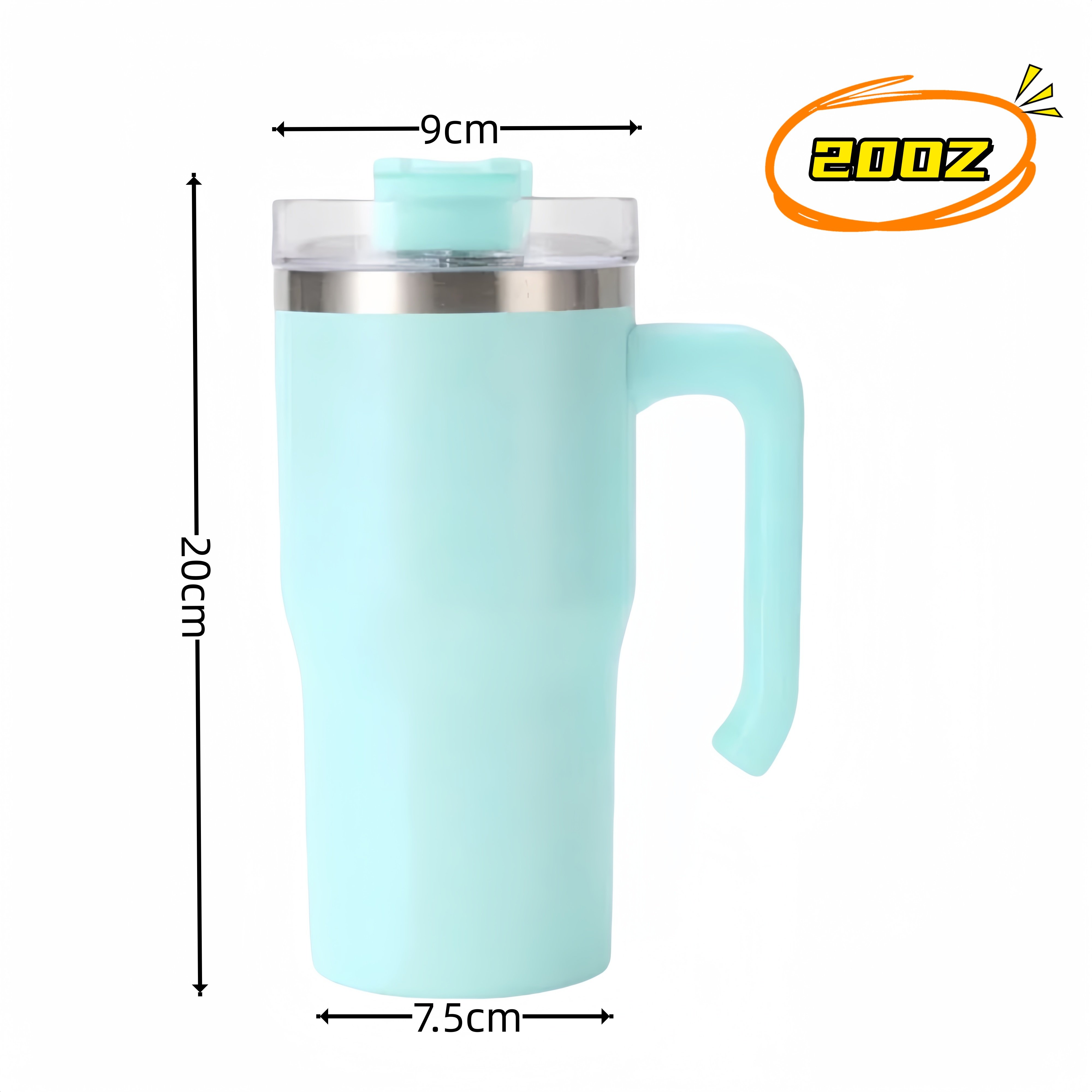 Hot Selling 20oz 25PCS Matte Outdoor Kids Travel Mug Candy Macaron Color Blank Sublimation Student Tumbler with Handle