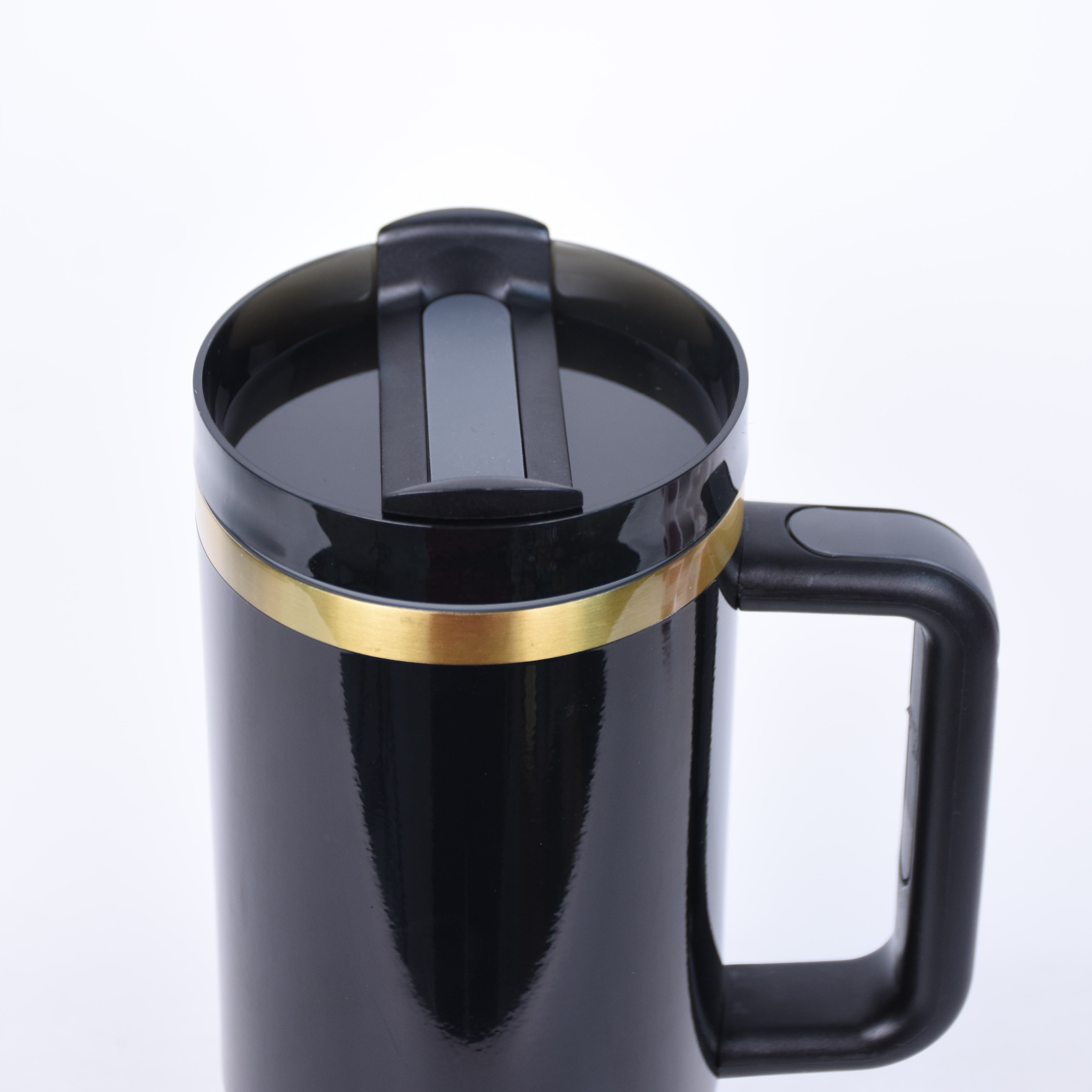 2024 RTS Large Capacity Insulated Copper Gold Coffee Mug Water Bottle Vacuum Insulated 40oz Copper Tumbler With Handle And Straw