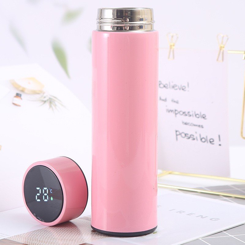 Modern Intelligent Termos 500ml 17oz Stainless Steel Smart Thermos Led Water Bottles Coffee Mugs Tumbler Cups Reminder